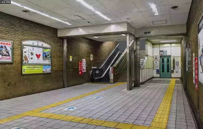 Osaka Subway station photogrammetry raw scan