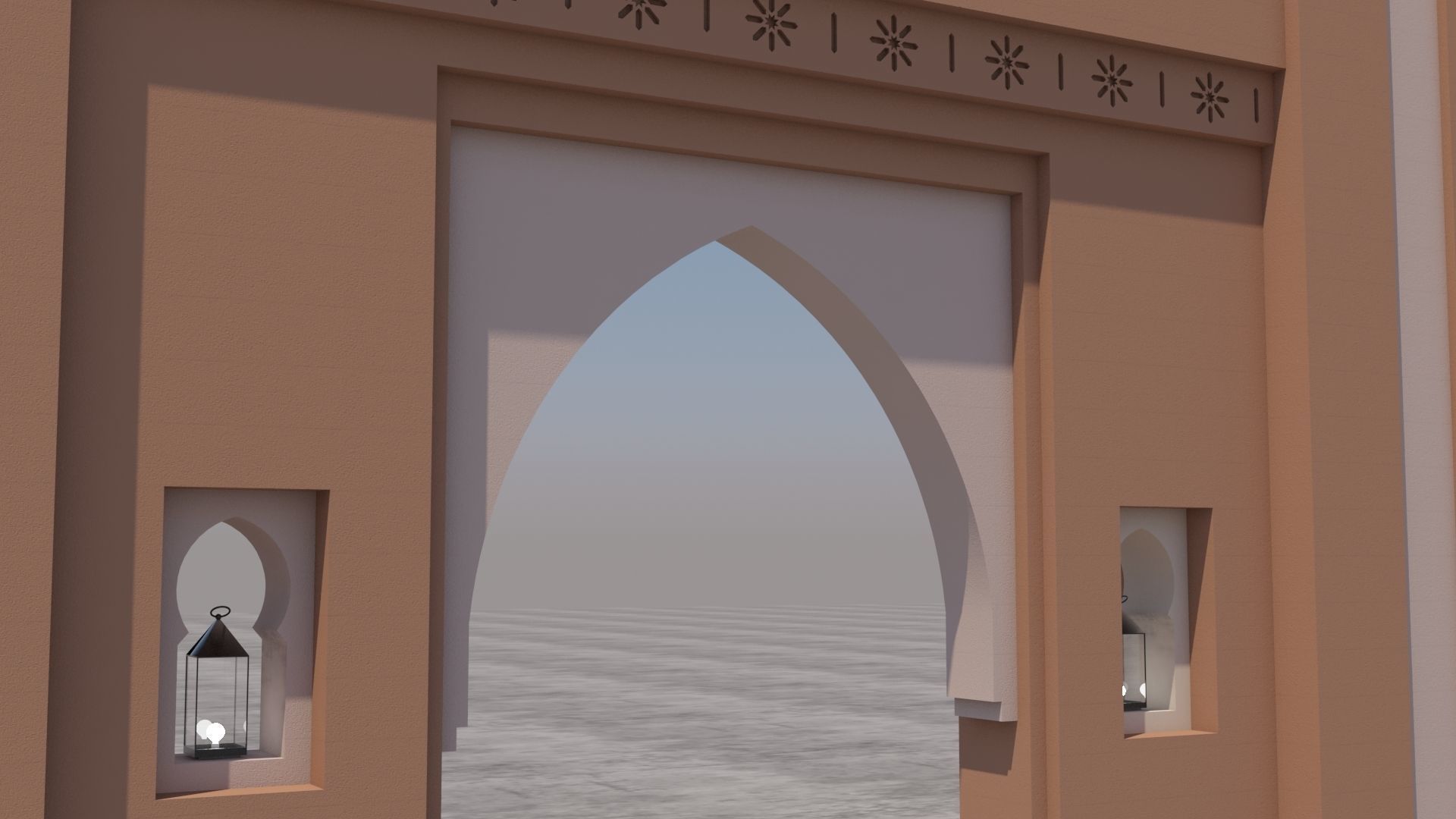 Traditional Moroccan Door Marrakech  3D model_4