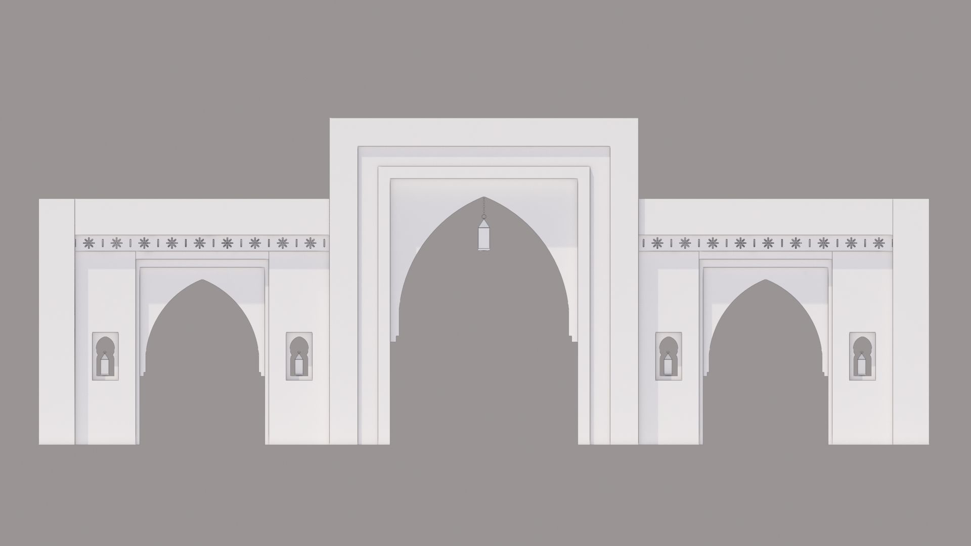 Traditional Moroccan Door Marrakech  3D model_12