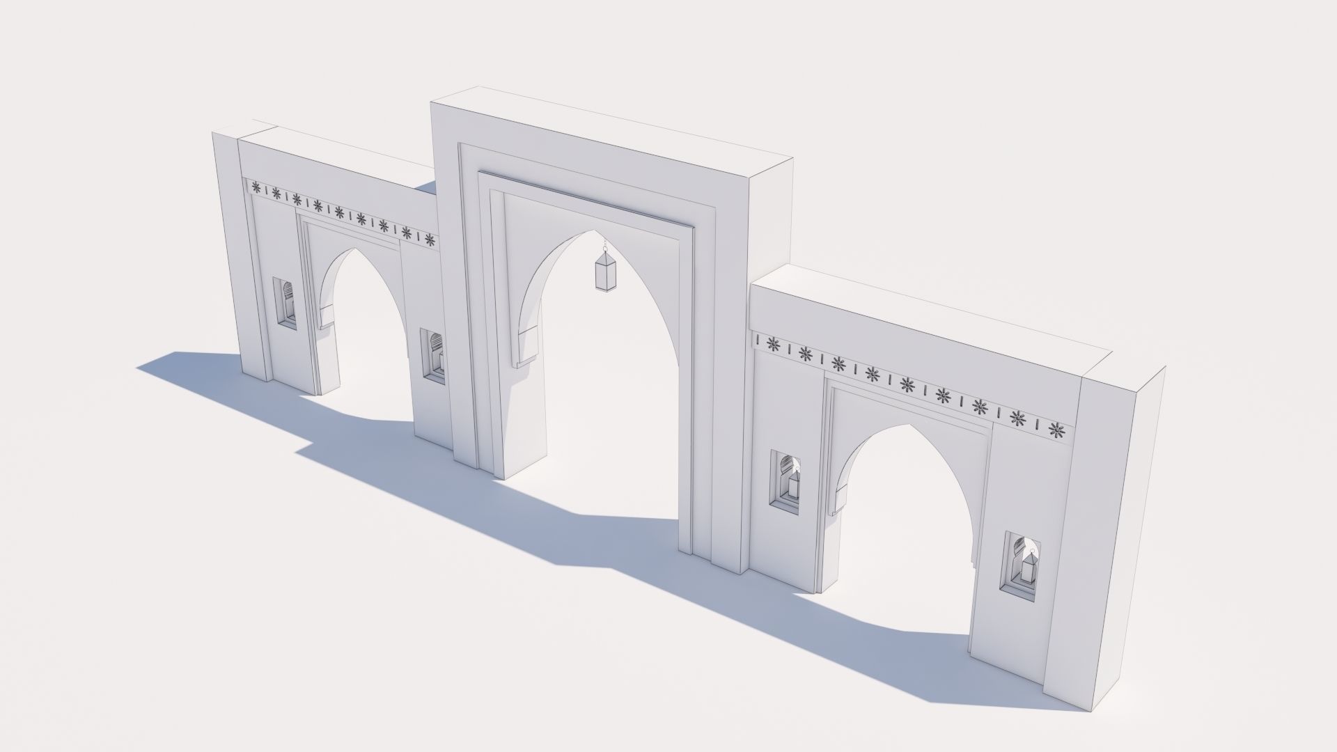 Traditional Moroccan Door Marrakech  3D model_11