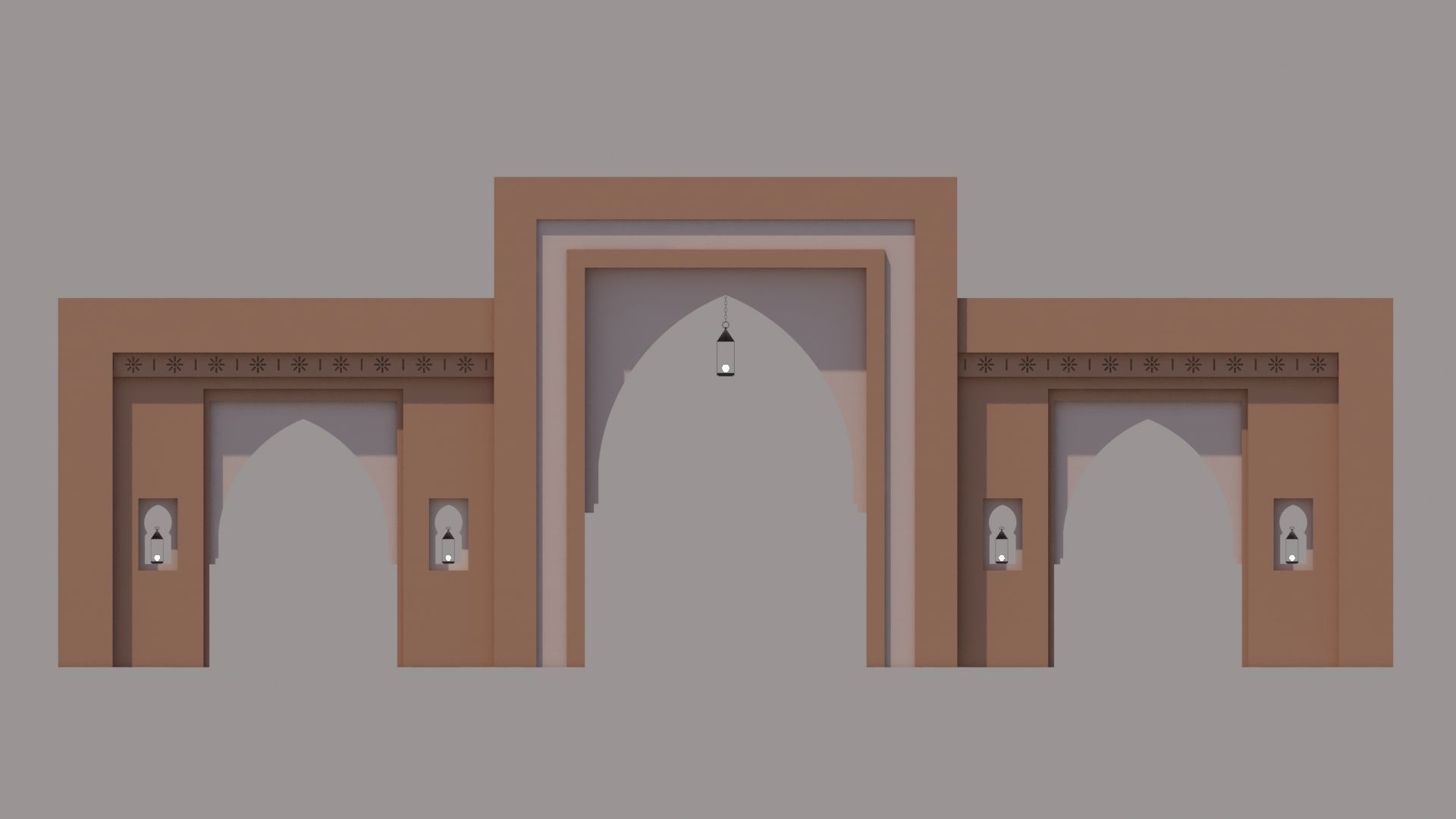 Traditional Moroccan Door Marrakech  3D model_6