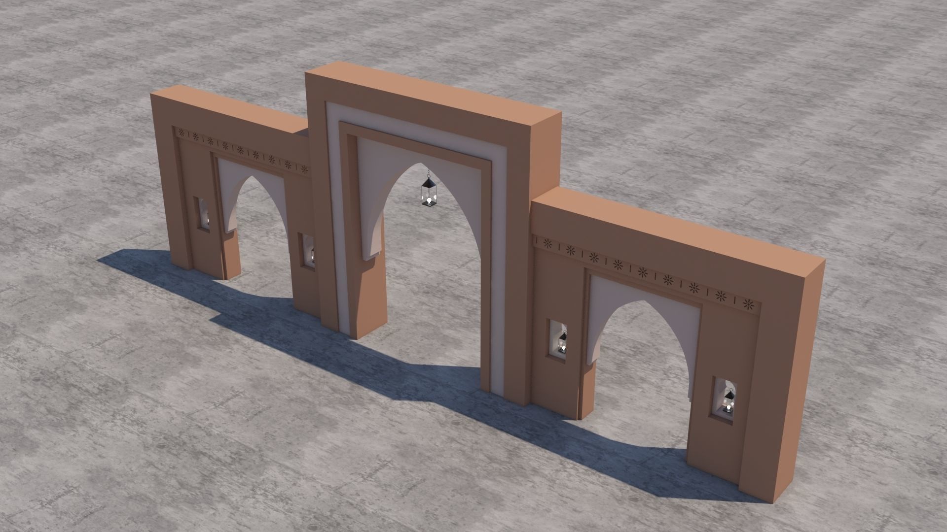 Traditional Moroccan Door Marrakech  3D model_5
