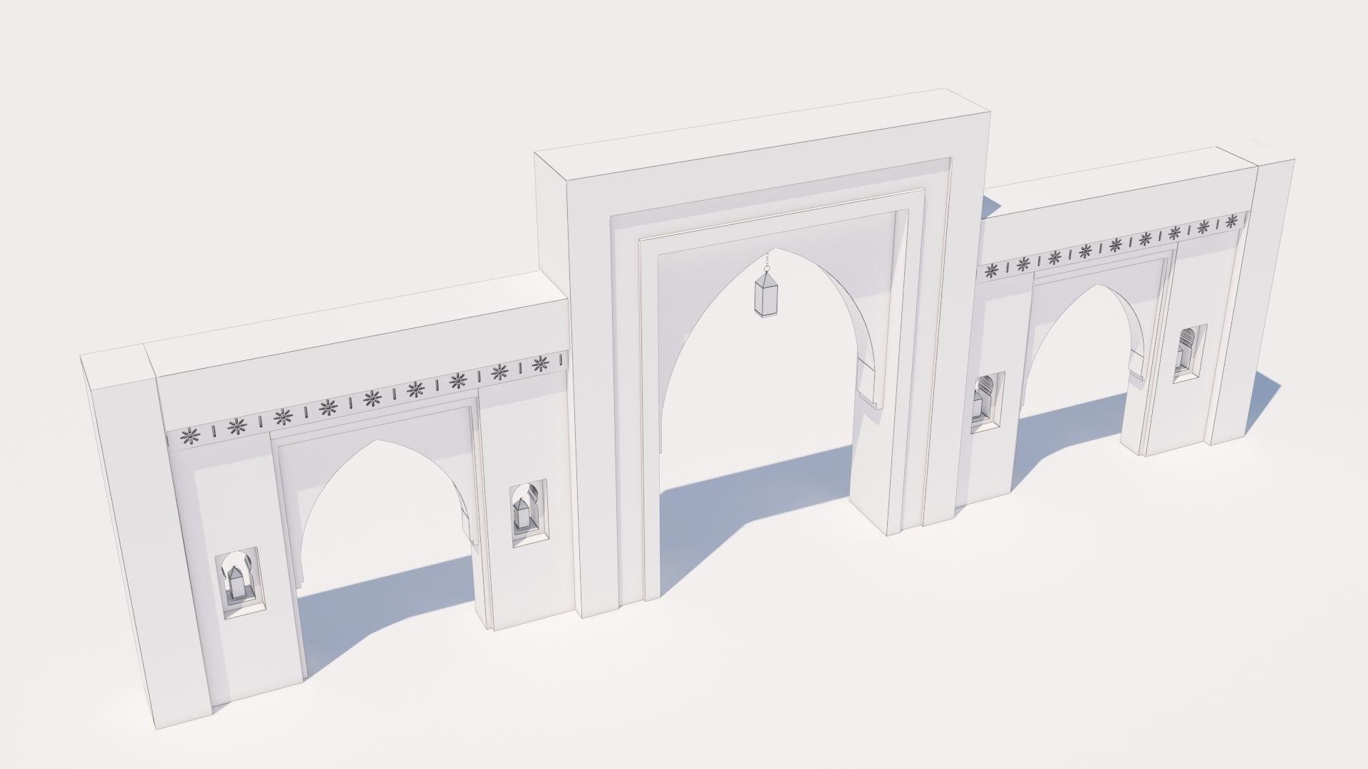 Traditional Moroccan Door Marrakech  3D model_8