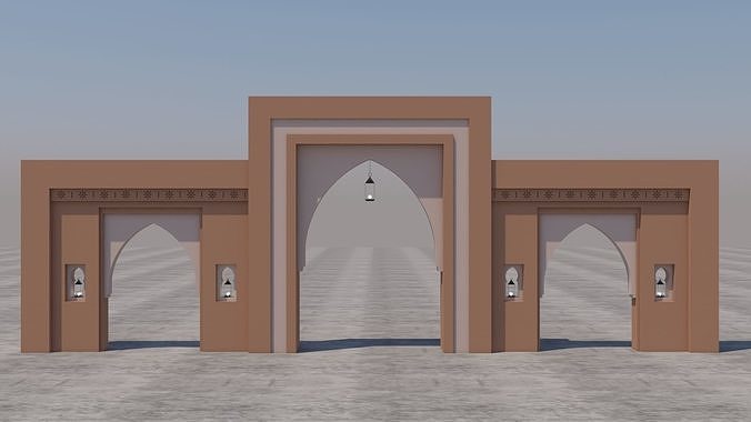 Traditional Moroccan Door Marrakech  3D model