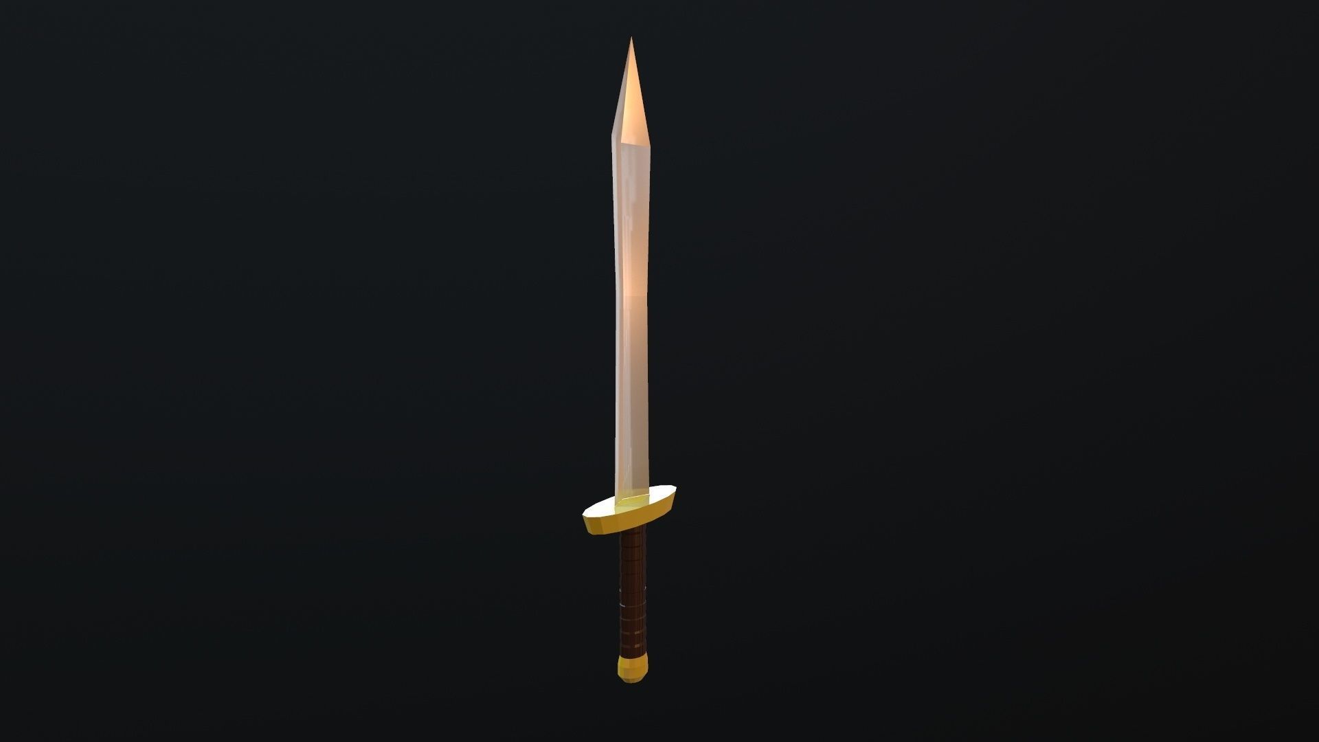 Sword Low-poly 3D model_6