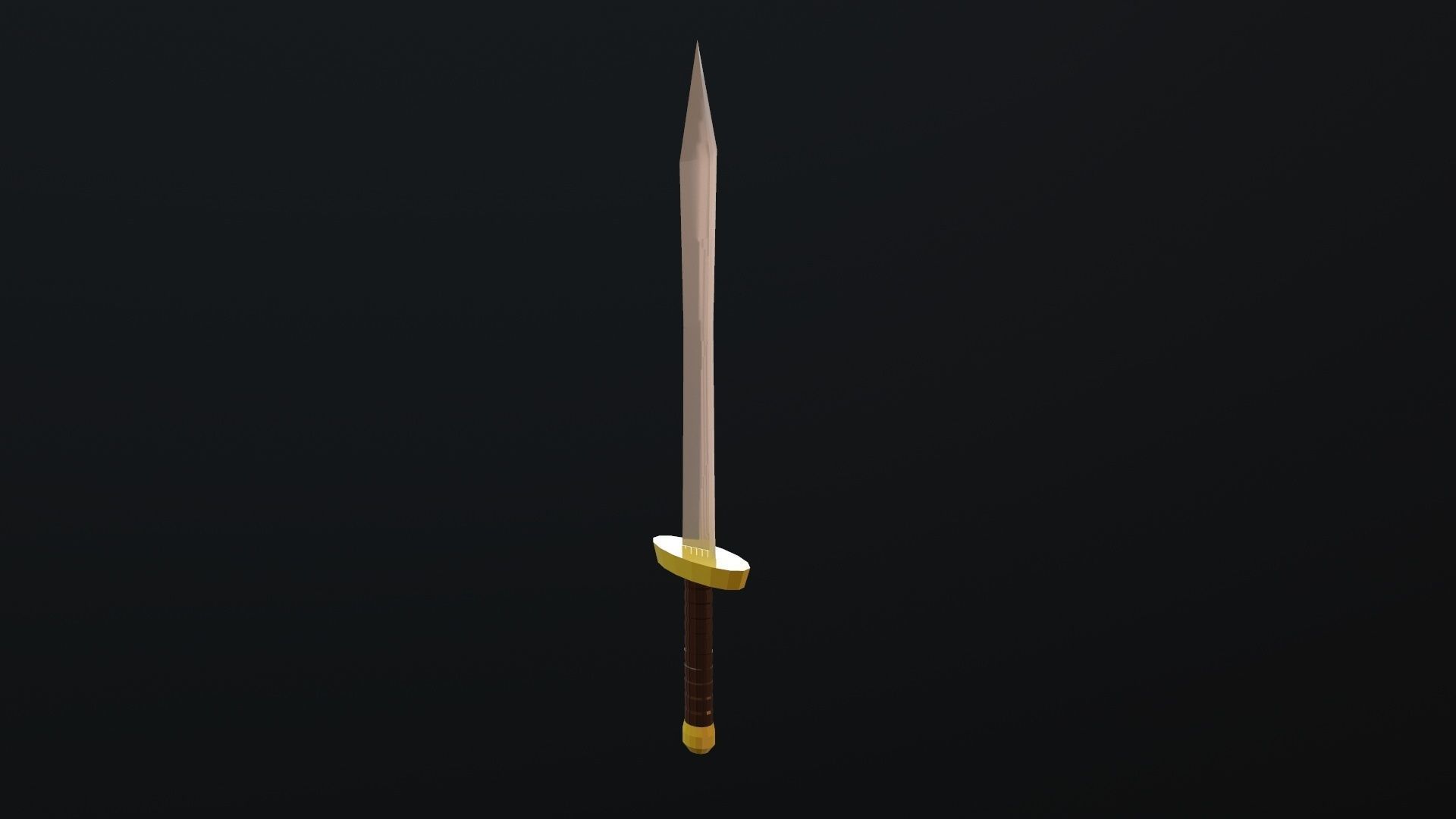 Sword Low-poly 3D model_12