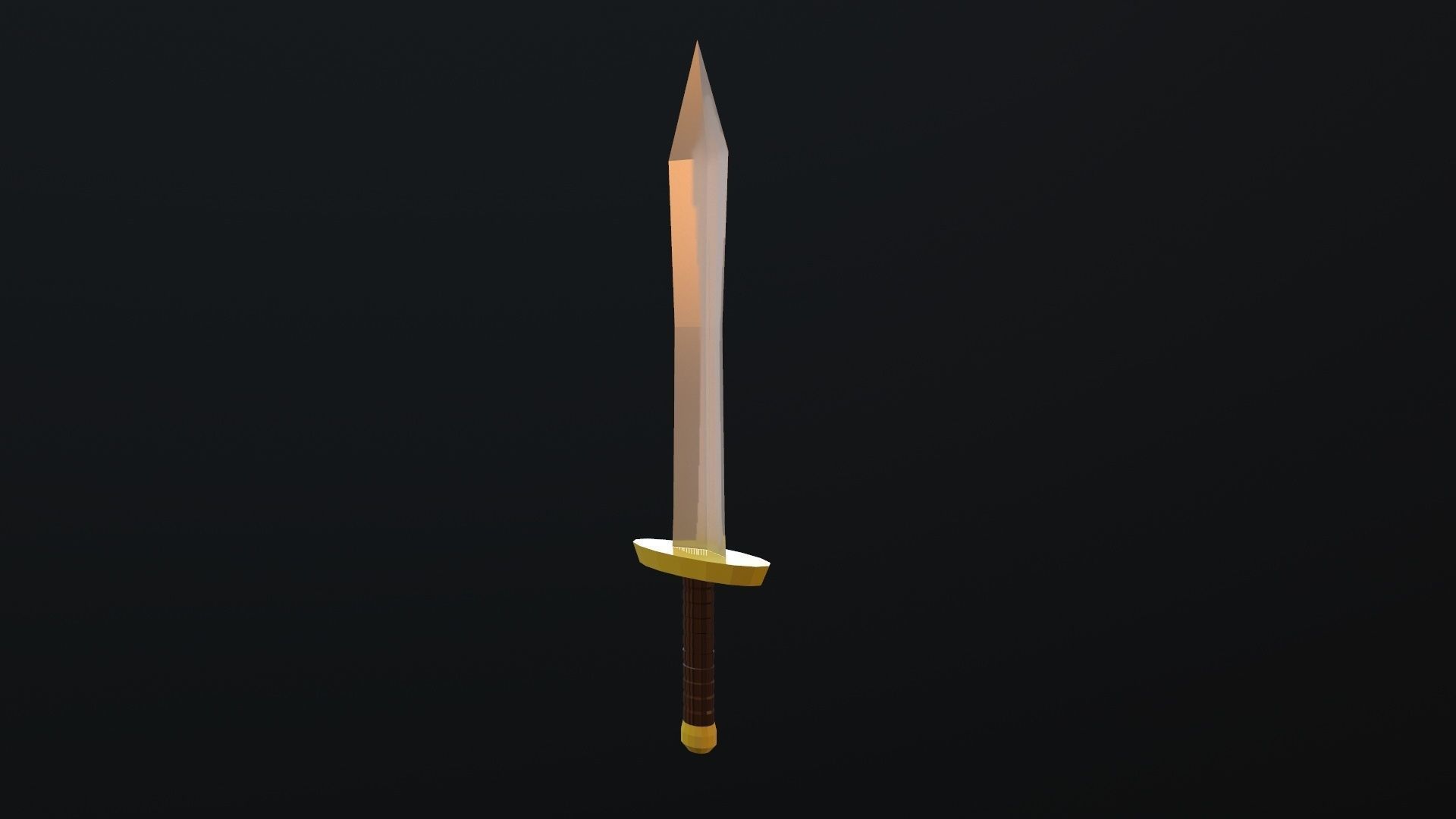 Sword Low-poly 3D model_13