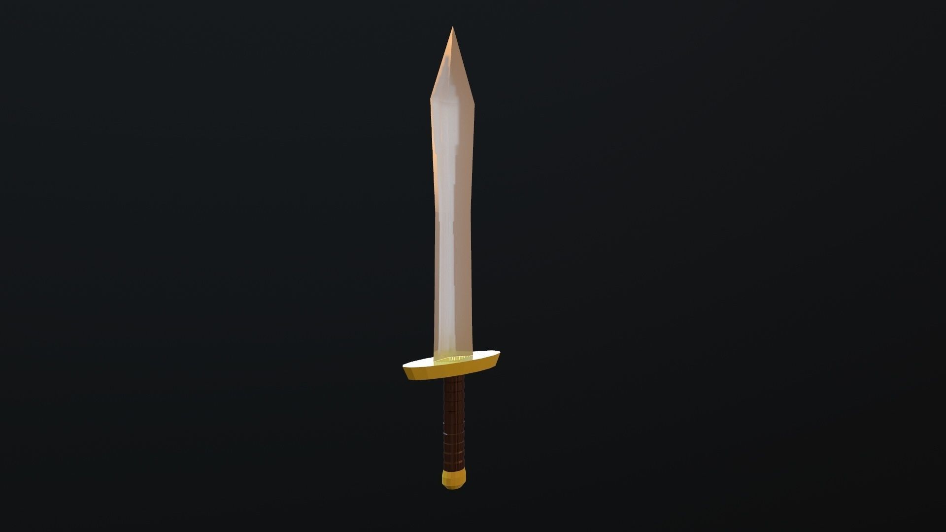 Sword Low-poly 3D model_3