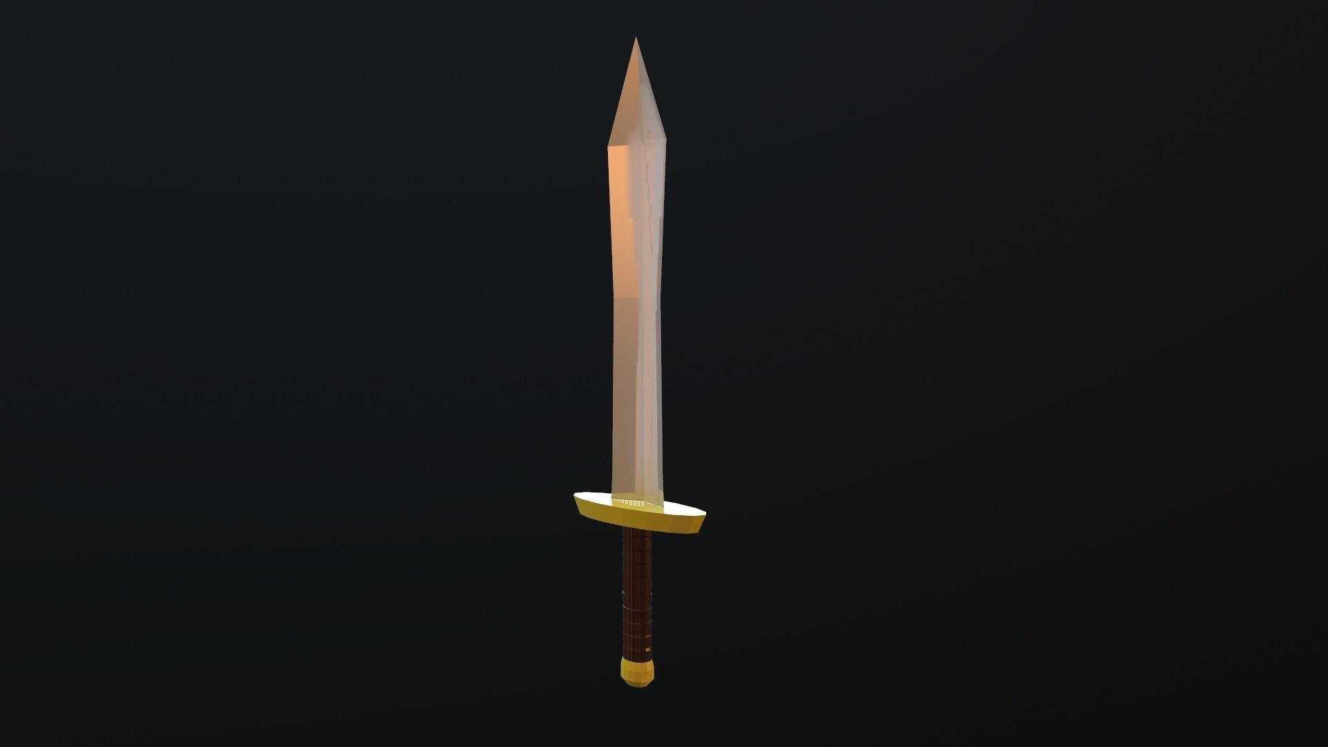 Sword Low-poly 3D model_14