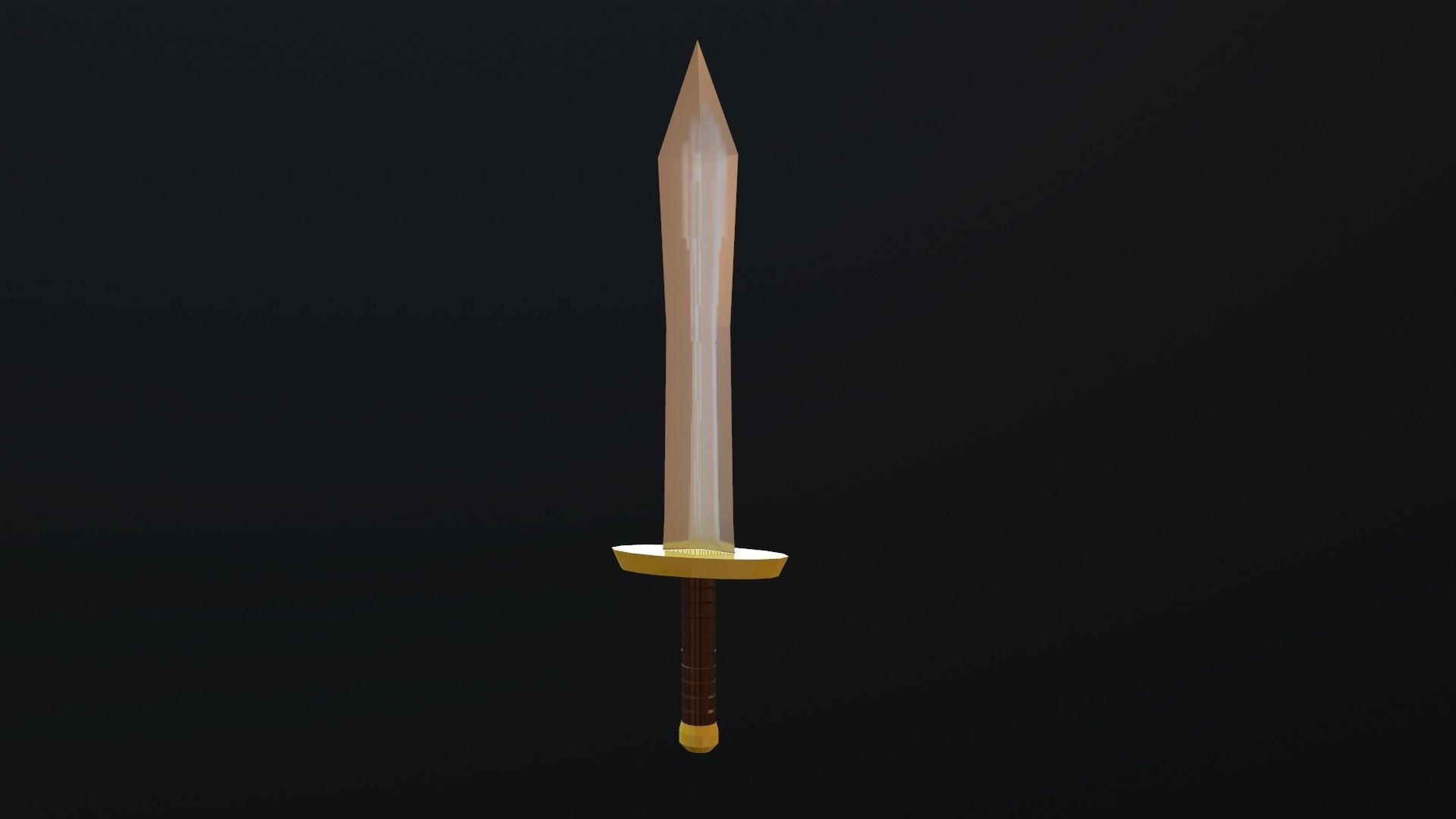 Sword Low-poly 3D model_16