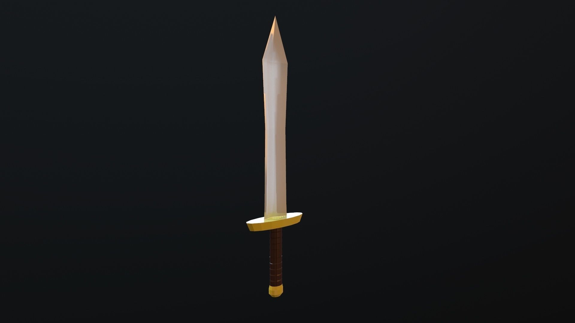 Sword Low-poly 3D model_4