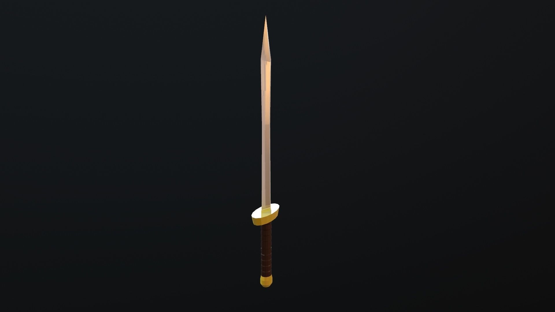 Sword Low-poly 3D model_8