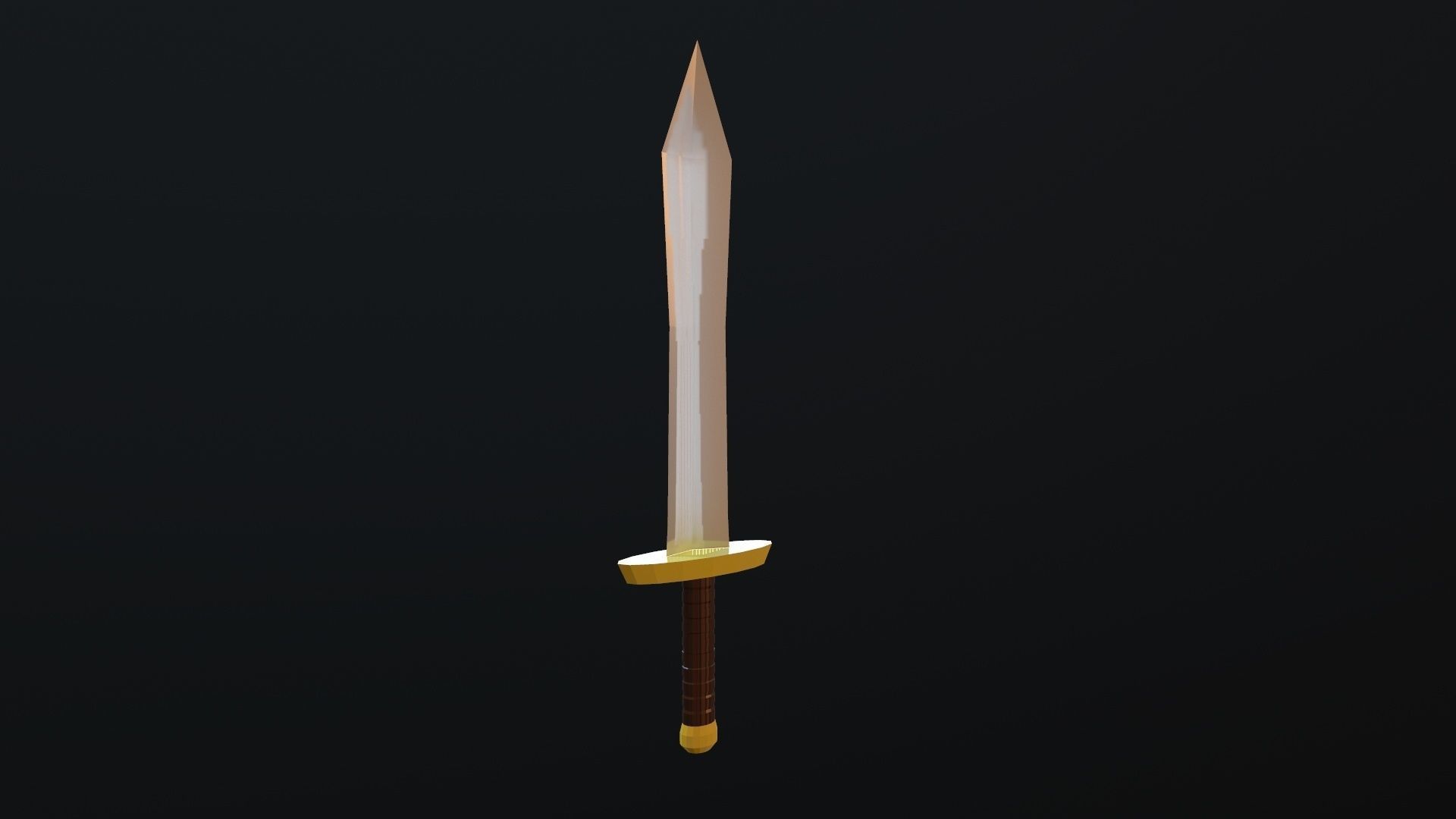 Sword Low-poly 3D model_20
