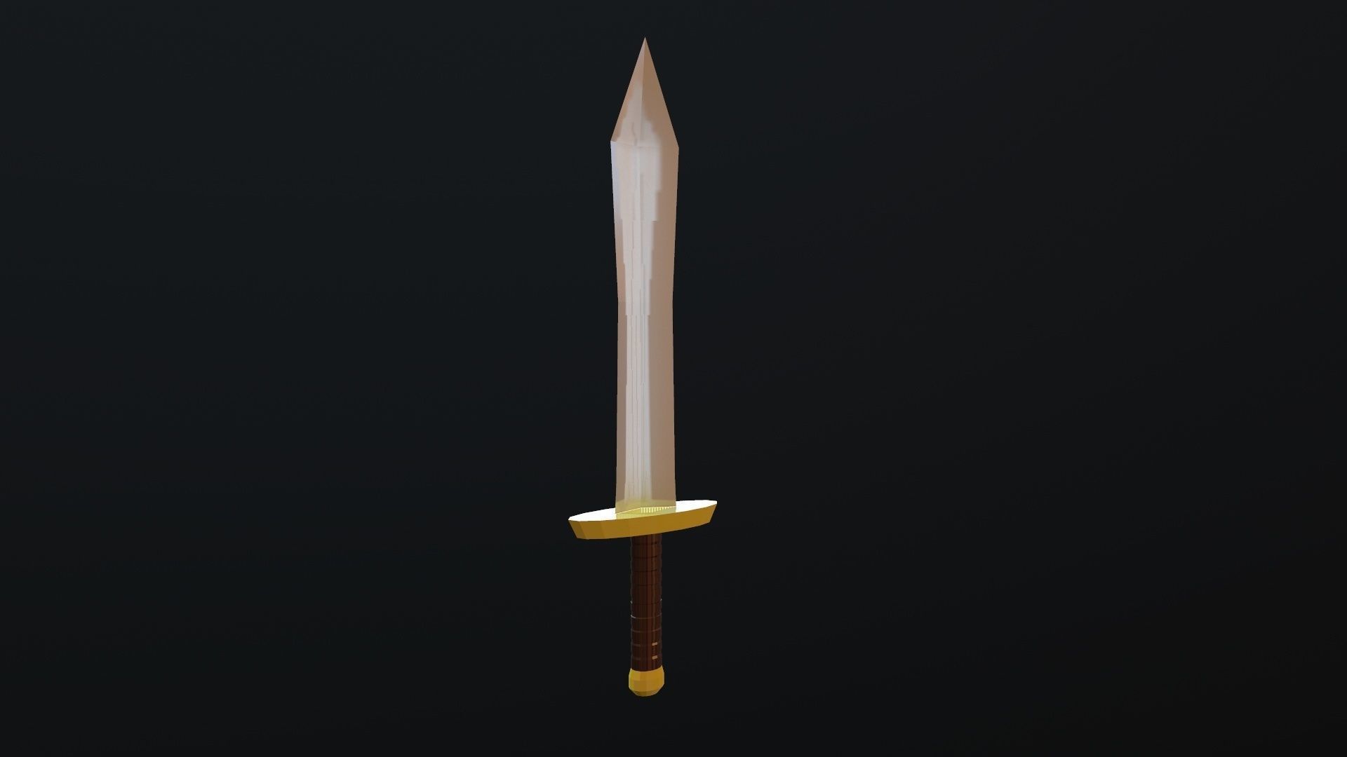 Sword Low-poly 3D model_19