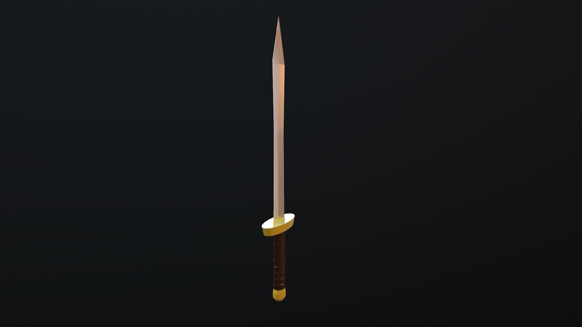 Sword Low-poly 3D model_7