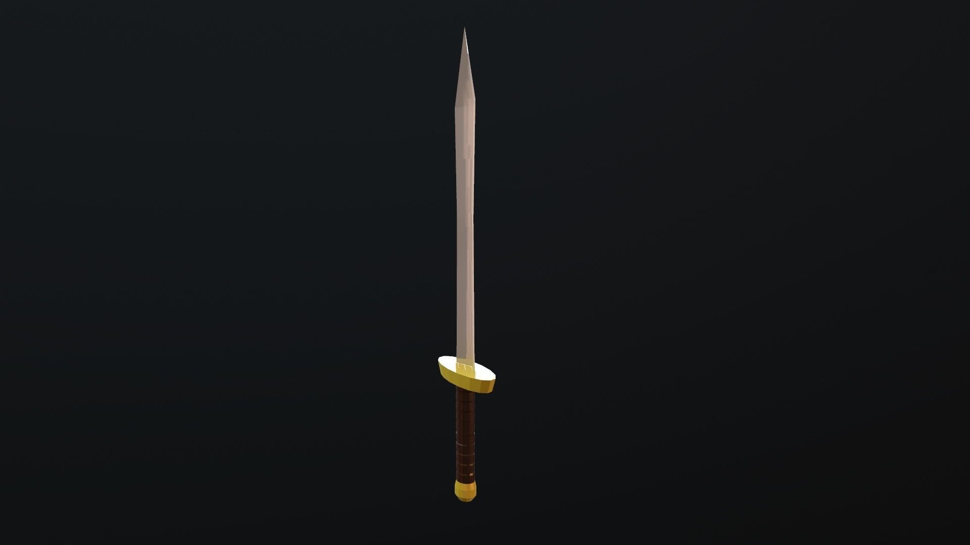 Sword Low-poly 3D model_11