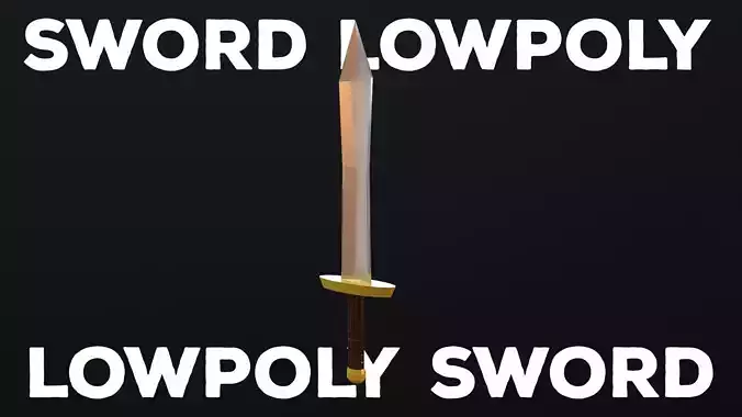 Sword Low-poly 3D model