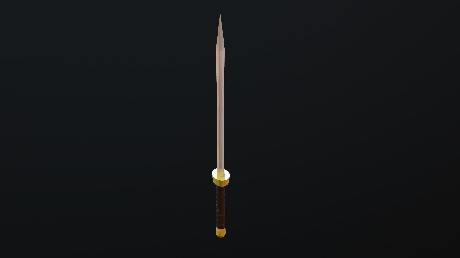 Sword Low-poly 3D model_10