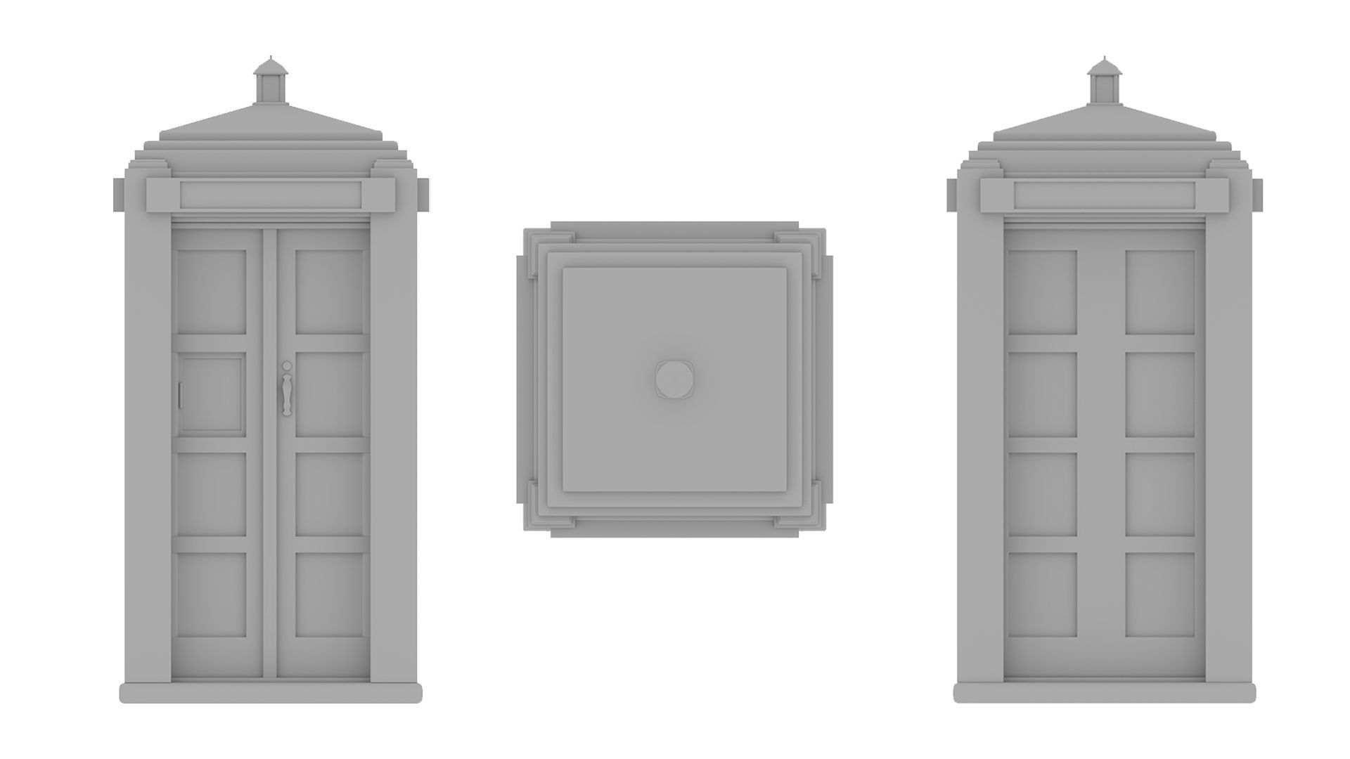 Tardis Prop 3D model_2