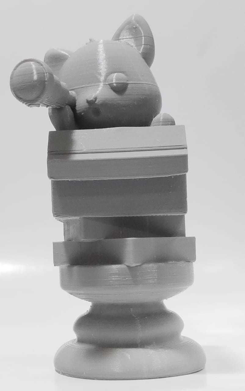 Cat Chess Piece - Rook 3D print model_6