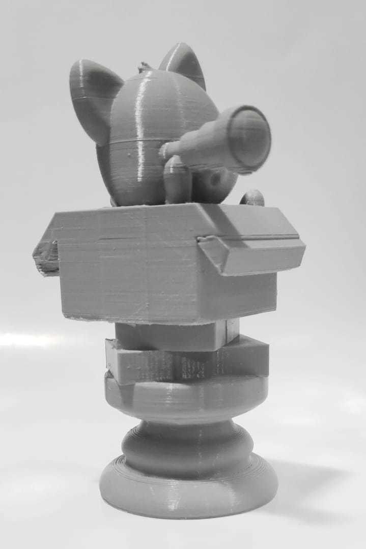 Cat Chess Piece - Rook 3D print model_8