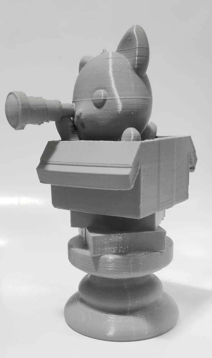 Cat Chess Piece - Rook 3D print model_7