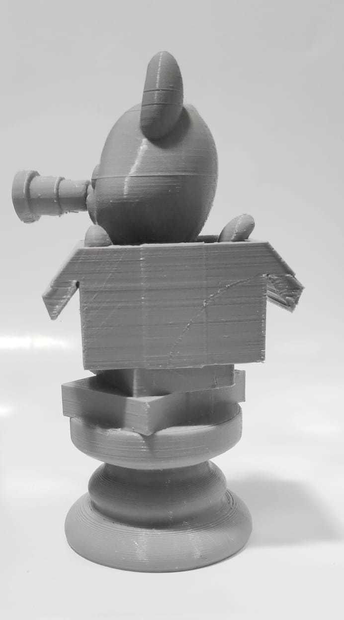 Cat Chess Piece - Rook 3D print model_9
