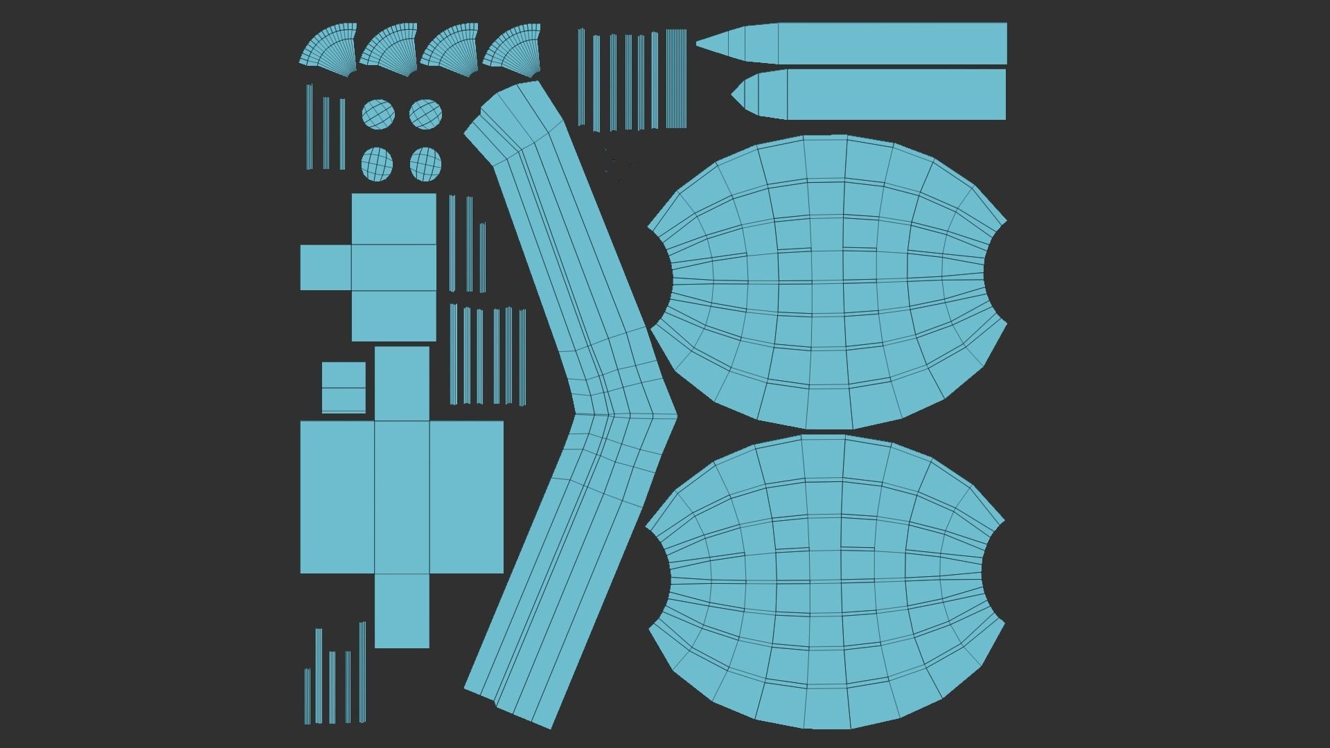 Steampunk Airship - Sci-Fi Aircraft 05 - Flying Ship Low-poly 3D model_13