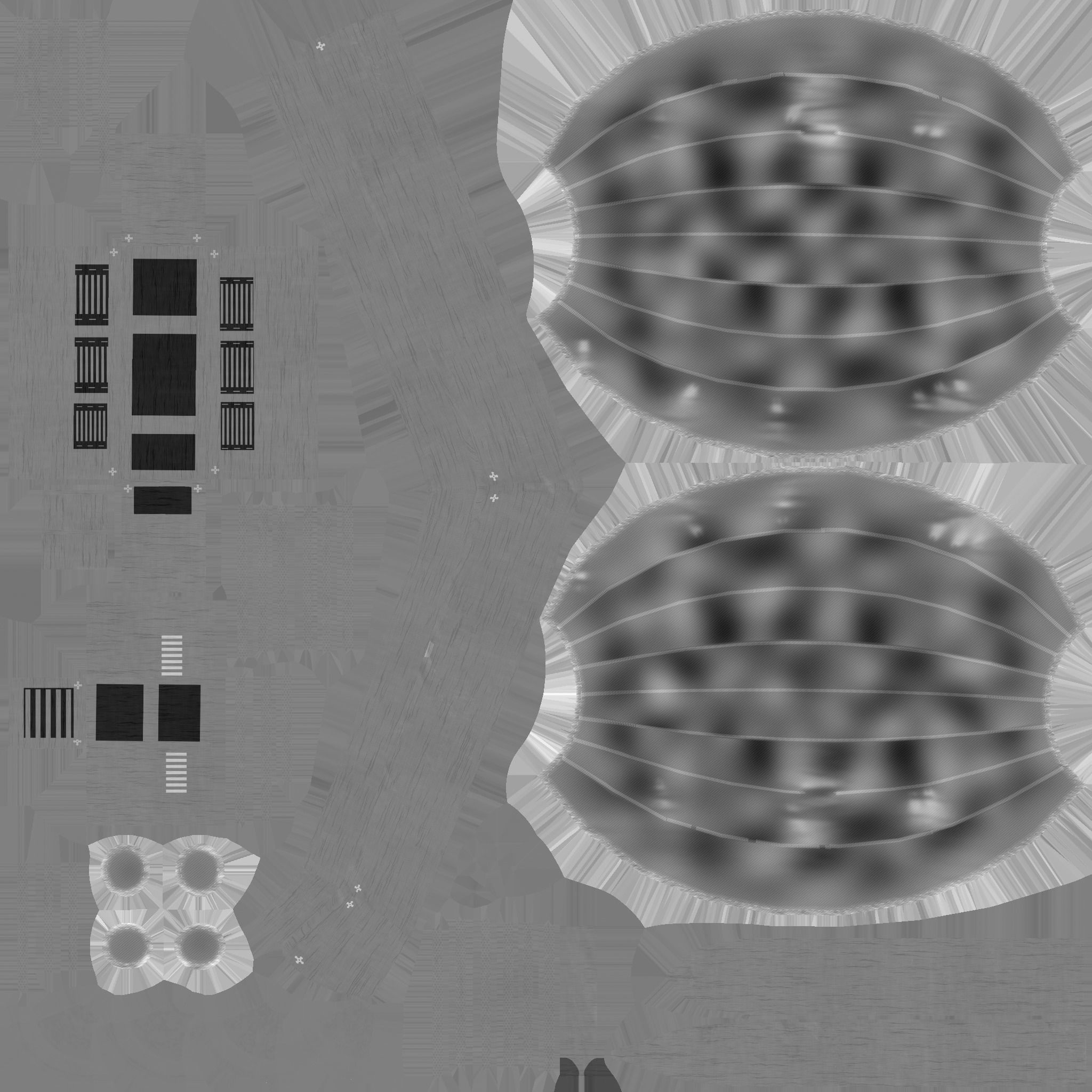 Steampunk Airship - Sci-Fi Aircraft 05 - Flying Ship Low-poly 3D model_16