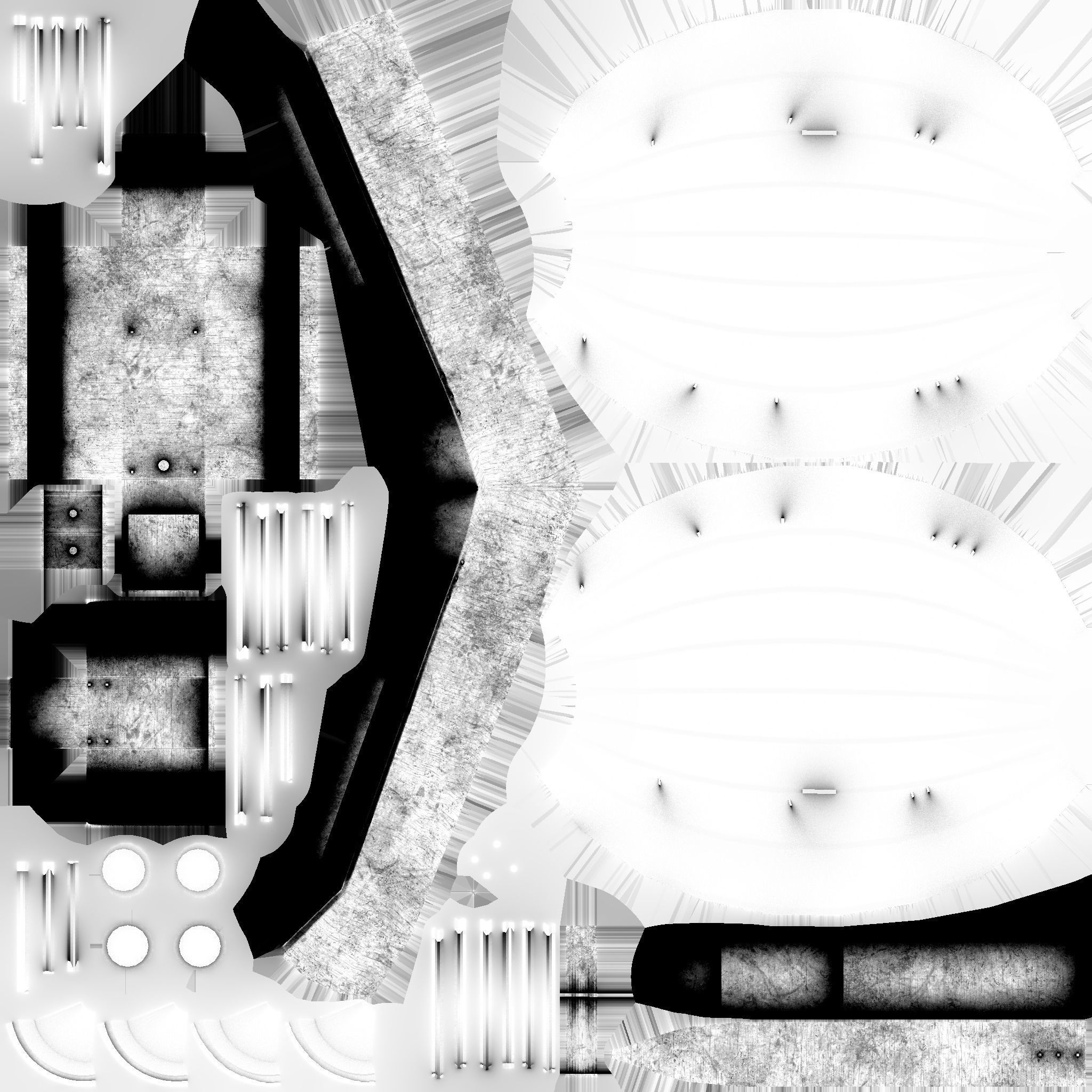 Steampunk Airship - Sci-Fi Aircraft 05 - Flying Ship Low-poly 3D model_15