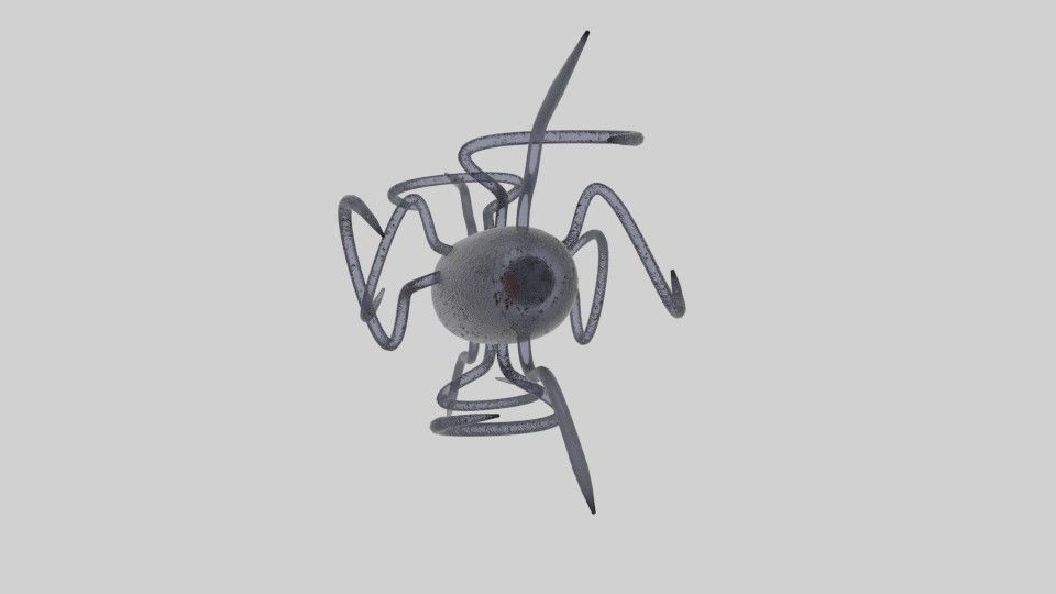 Bacteria spider 3D model_3