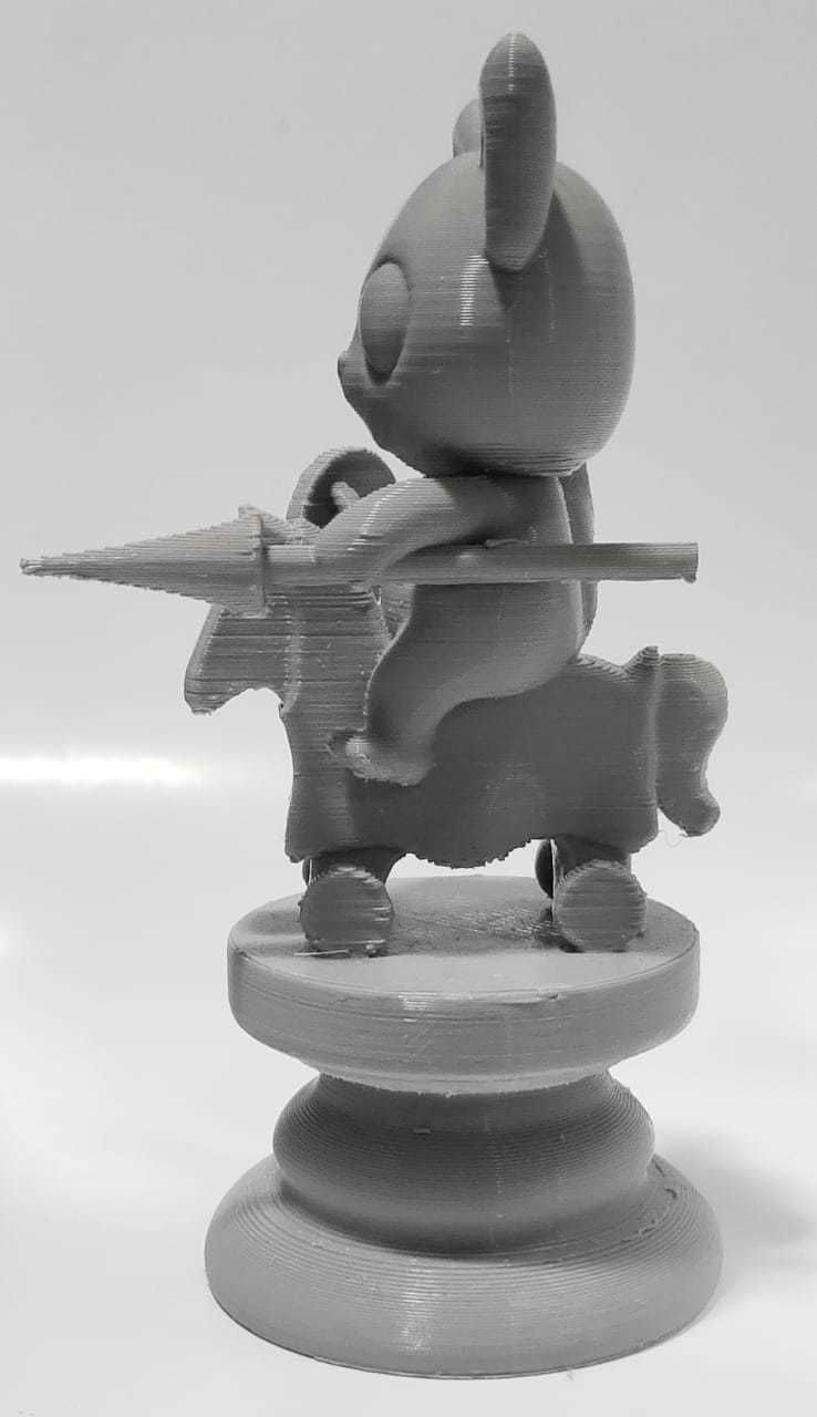 Cat Chess piece - Knight 3D print model_9