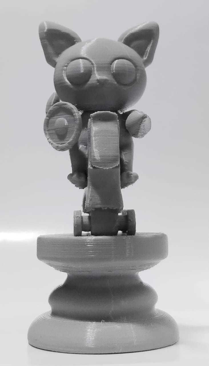 Cat Chess piece - Knight 3D print model_10