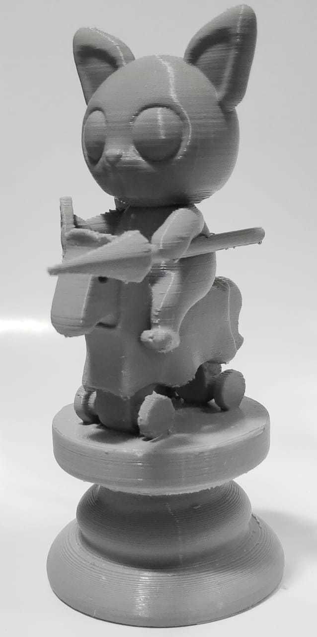 Cat Chess piece - Knight 3D print model_8
