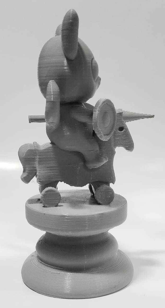 Cat Chess piece - Knight 3D print model_6