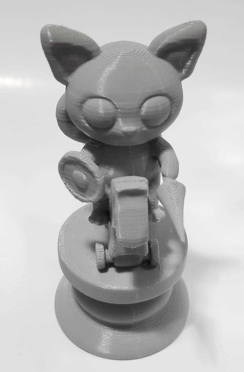 Cat Chess piece - Knight 3D print model_11