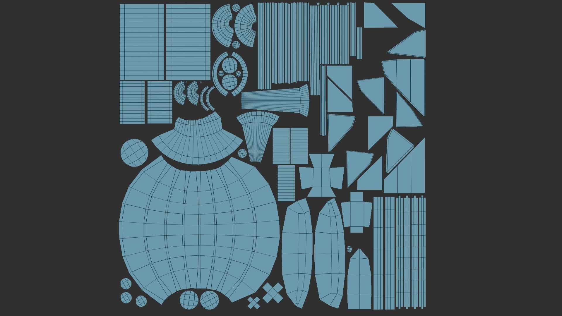 05 Steampunk Airship - Sci-Fi Aircraft Asset 3D Model Collection_25