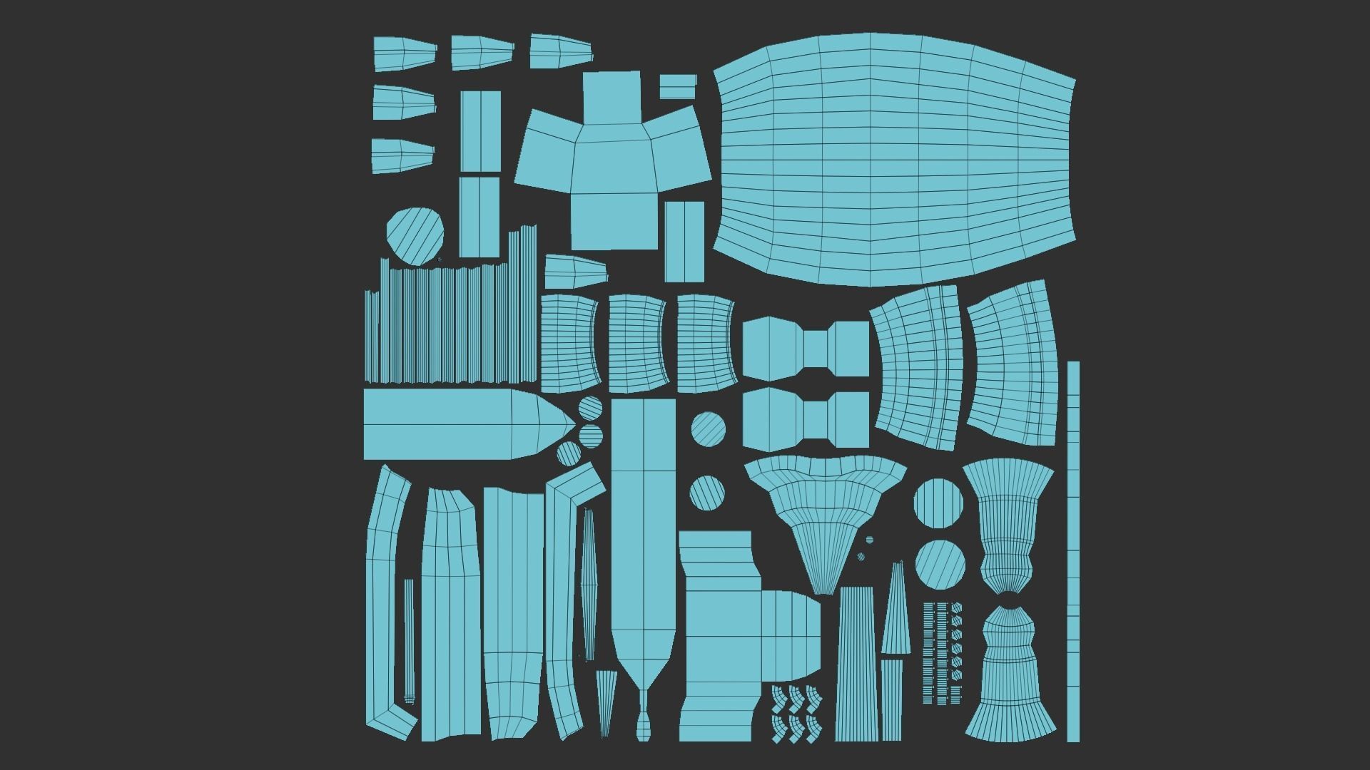 05 Steampunk Airship - Sci-Fi Aircraft Asset 3D Model Collection_26