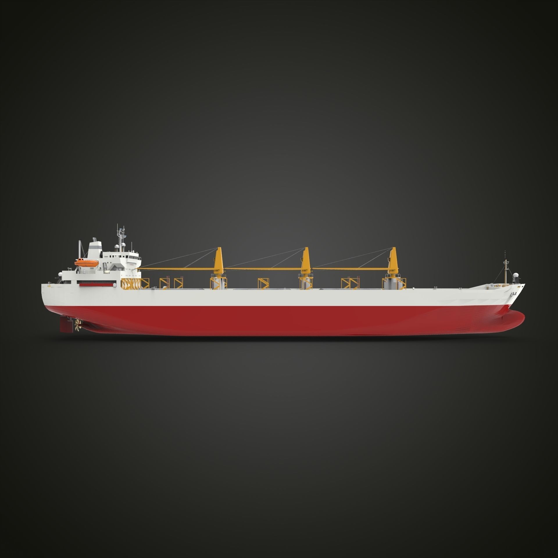 Supply military ship 3D model | CGTrader