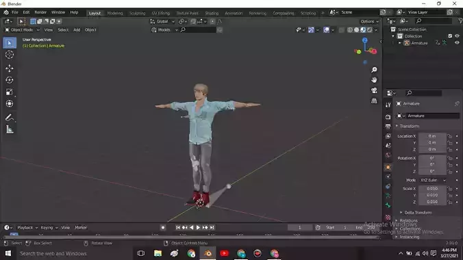 Rigged Male Character