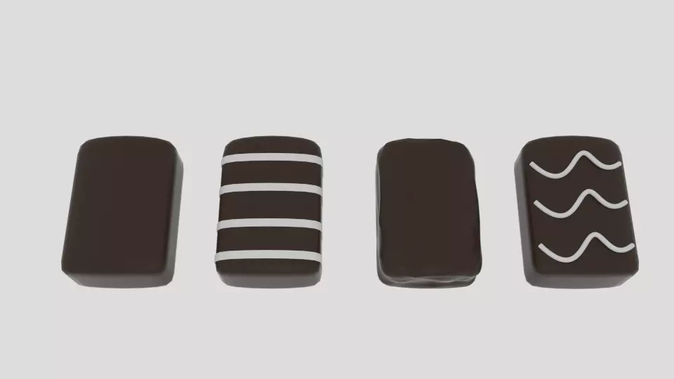 Choco Biscuit 3D model