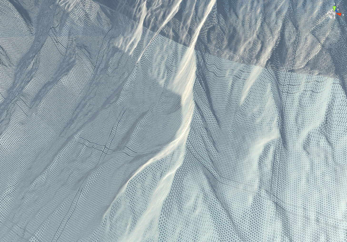 Massive Mountain with Crates 3D model_4