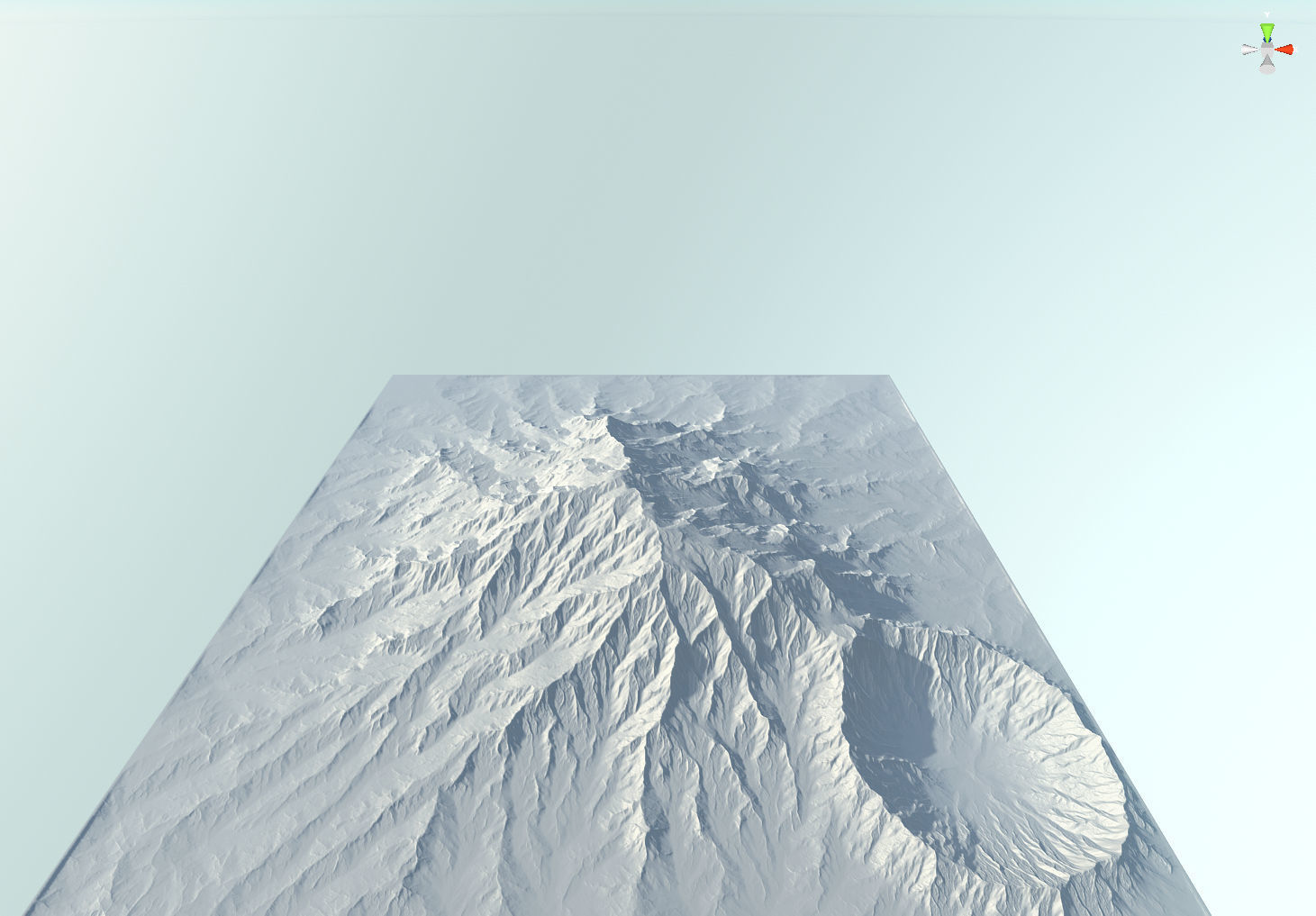 Massive Mountain with Crates 3D model_2