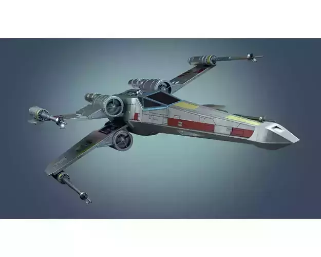 StarWars X Wing Fighter Rigged