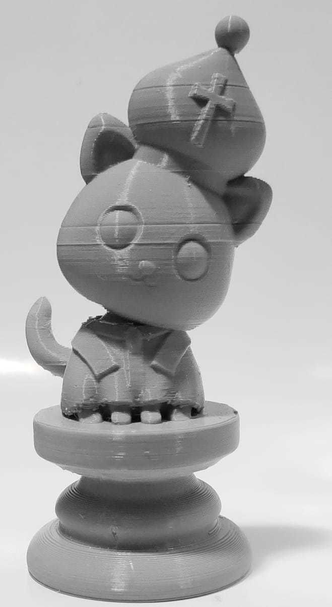 Cat Chess Piece - Bishop 3D print model_2