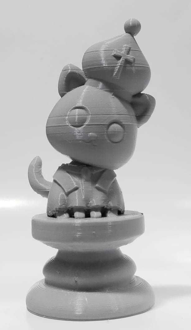 Cat Chess Piece - Bishop 3D print model_4
