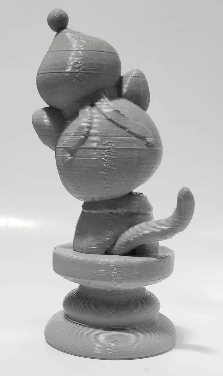 Cat Chess Piece - Bishop 3D print model_3
