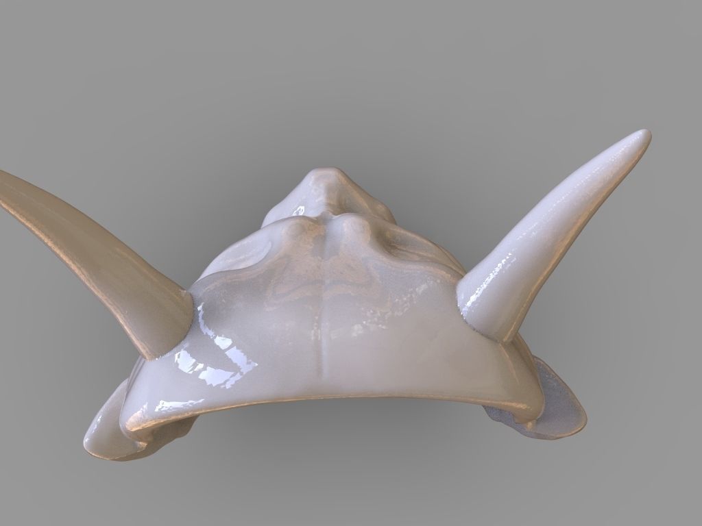 Classic Japanese Oni Mask and ZBrush Timelapse 3D print model_12