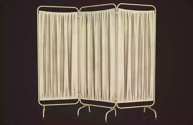 Hospital Room Divider - PBR Game Ready