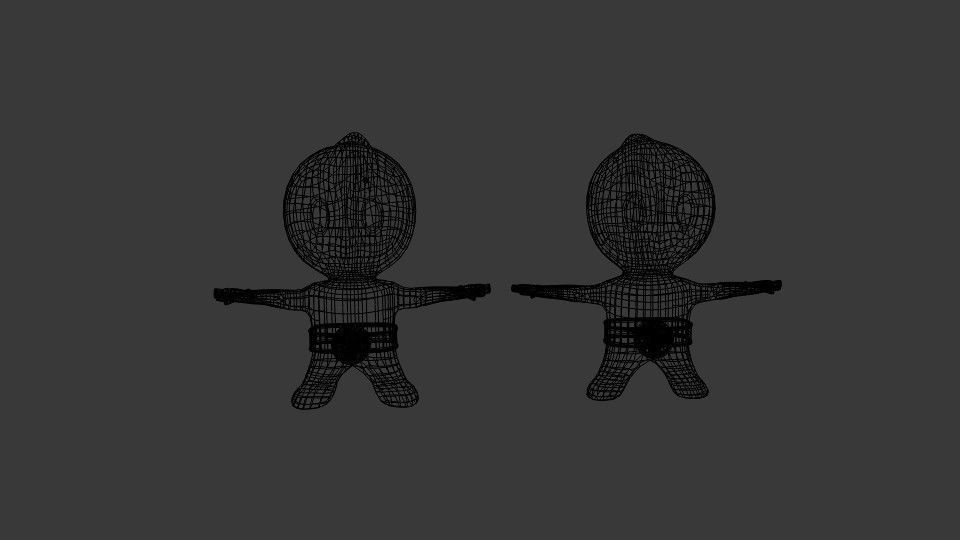  Mini Deadpool Low-poly 3D model_5